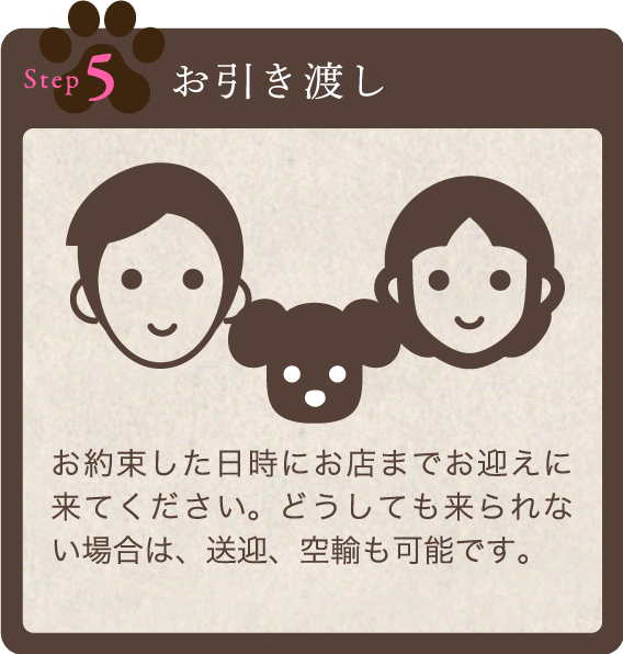 お引き渡し